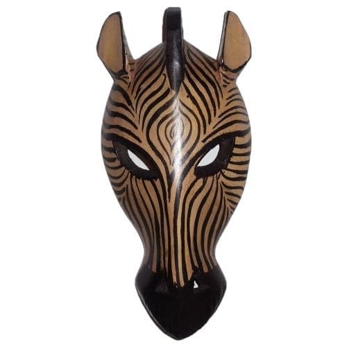 ZEBRA WOODEN MASK 